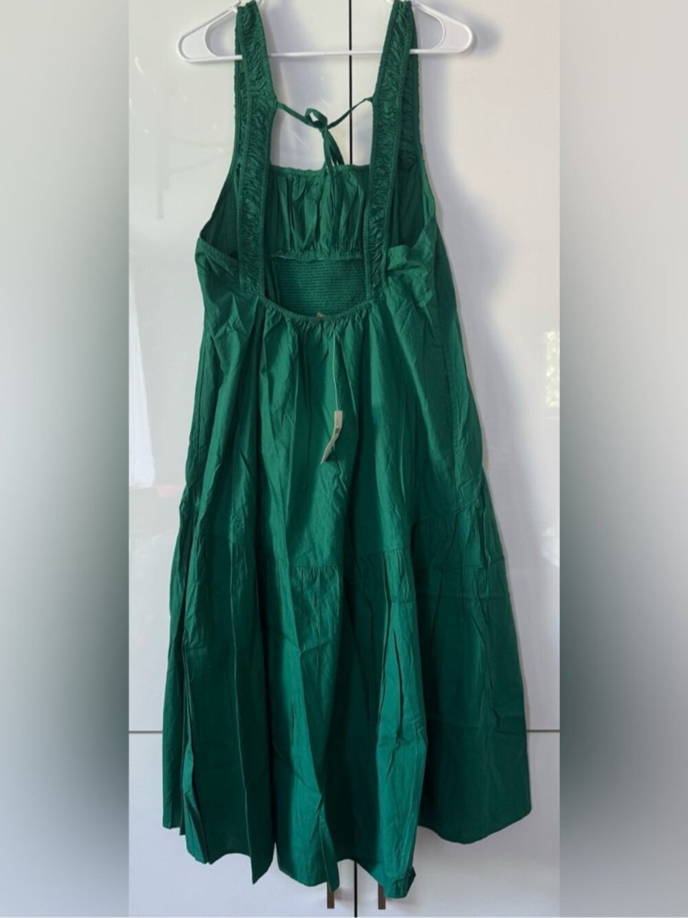 NWT Size S - Anthropologie 100% Cotton Smocked Open-Back Midi Dress (US$ 118) - Picture 7 of 16